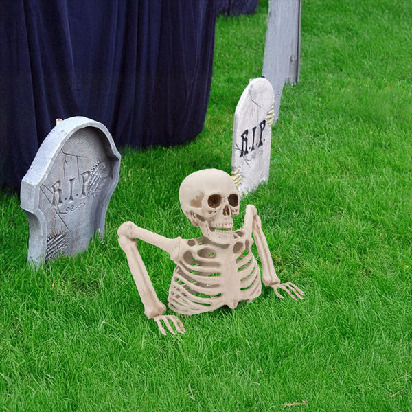 Halloween Glowing Skull Skeleton Half Body Spooky Props Decoration Seasonal Decorations