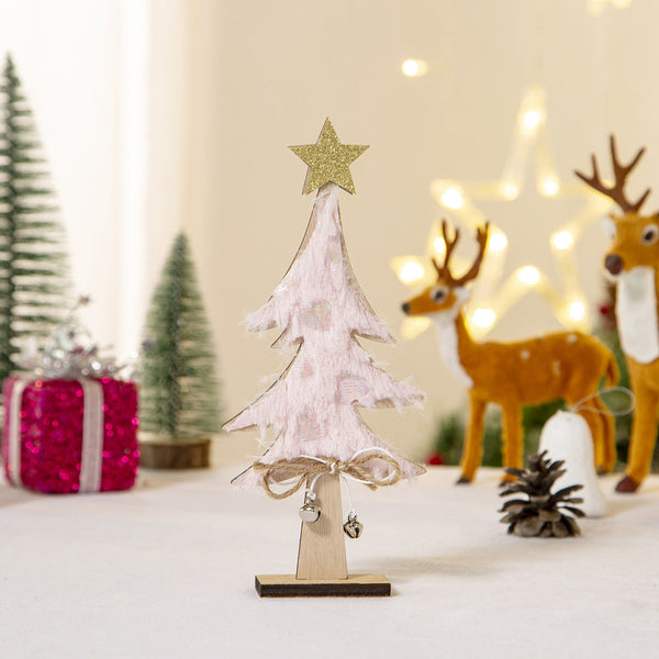 Christmas Decorative Tree Diy Ornament For Desk Display Holiday Gift And Present Seasonal Decorations