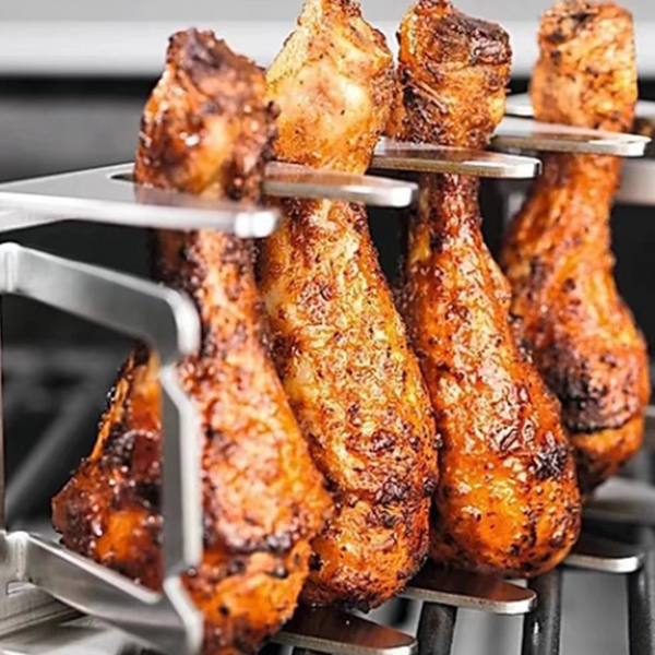 Practical Bbq Rib Rack Multi Grill Stainless Steel Roasting Racks Tools Barbecue Tools