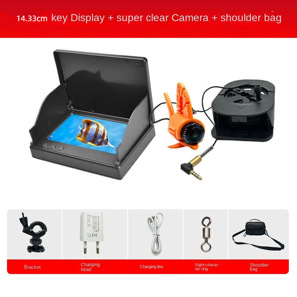 Fish Detector Small Visual Fishing Underwater Probe Ultra Clear Camera Photography Day Night Dual Use Vision Fish Finders Depth Sounders