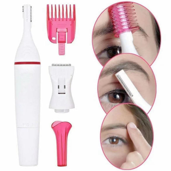 Five In One Multi Functional Women's Electric Eyebrow Trimmer Portable Travel Hair Removal Device Full Body Shaver Clippers & Trimmers