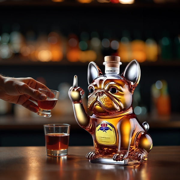 Funny Middle Finger Duck Turtle Dog Whisky Glass Decanter Bar Home Office Decor Decanters