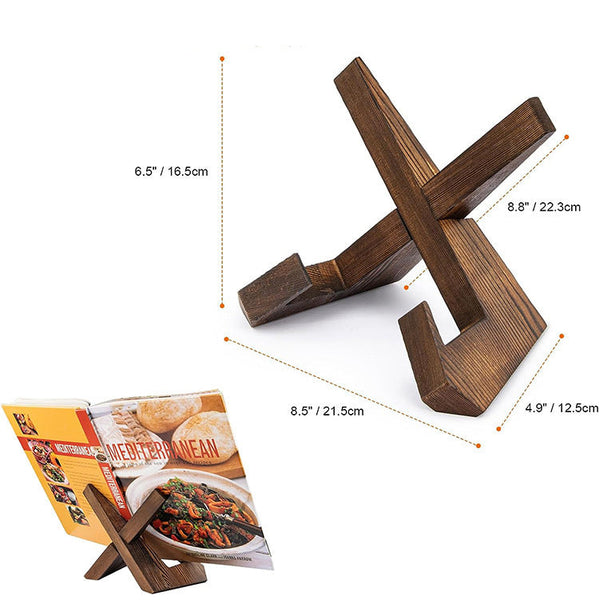 Kitchen Recipe Rack For Home Use Wall Mounted Or Desktop Book Stand Reading And Menu Display Book Stands