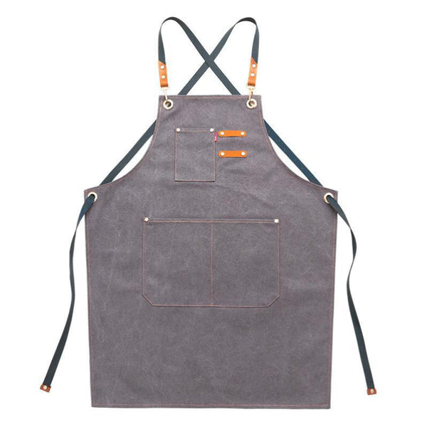 Cowboy Thick Canvas Apron Work Clothes Printing Aprons