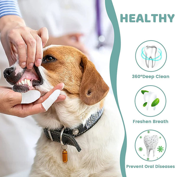 Pet Finger Toothbrush For Dogs And Cats Oral Care Tool Small Grooming Supplies Oral Hygiene