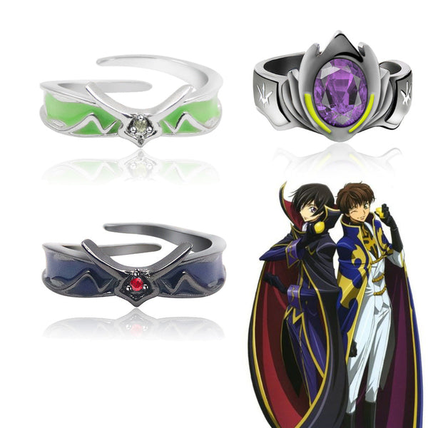Code Geass Rebel Lulu Xiu Ring Pivot Wood Vermilion Bird Close Friend Pair Rings