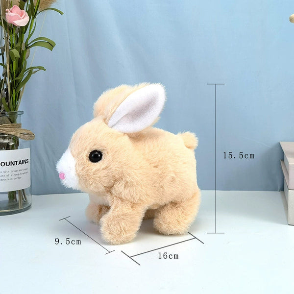 2025 Upgraded Interactive Bunny Toy. Hops Walks Talks Shakes Ears. Plush Gift For Kids (Grey). Plush Toys