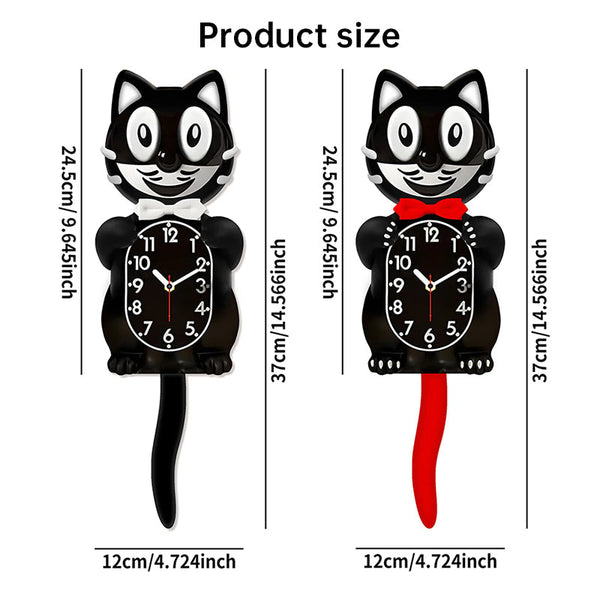 American Classic Kit Cat Clock Swing Tail Creative Cute Gift Retro Decor Hanging Design Wall Clocks