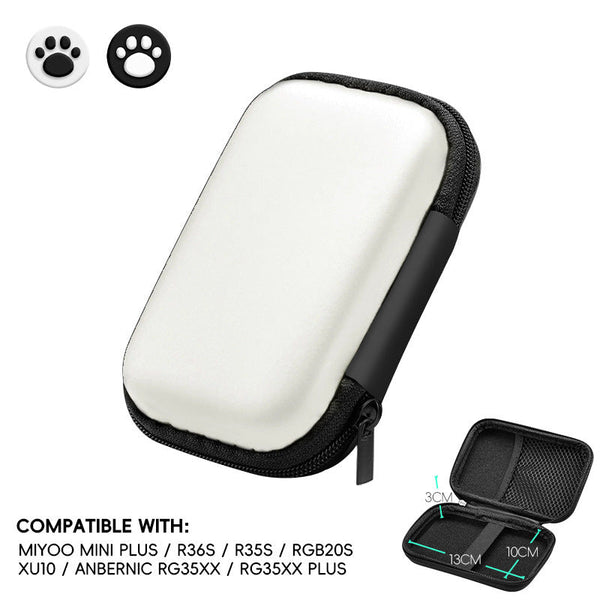 Eva Hard Shell Bag Suitable For R35s/R36s Handheld Game Console Protection Video Accessory Storage Bags Skins & Travel Cases