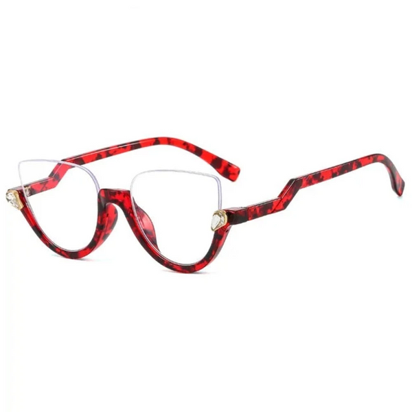 Transparent Cat Eye Prescription Glasses Frame Women Men Eyewear Optical Spectacle Diamond Clear Lens Eyeglasses Eyeglass Frames