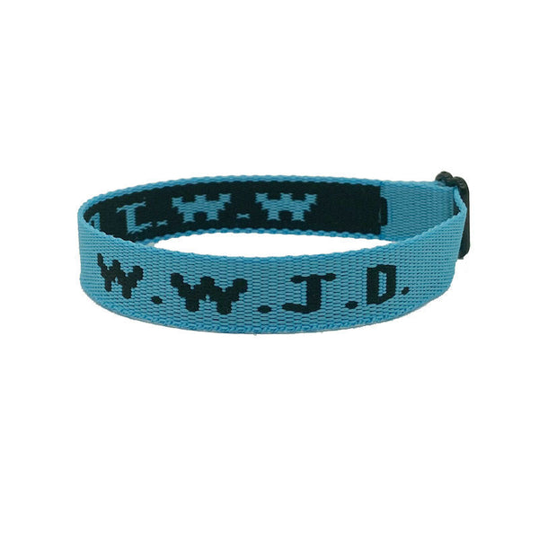 Alphabet Jacquard Printed Wrist Strap Bracelet Unisex Wwjd Adjustable Bracelets