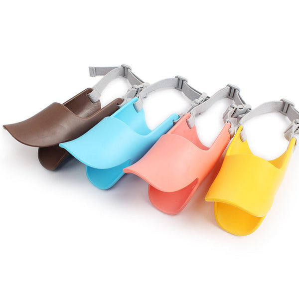 Dog Muzzle Anti Bite And Anti Bark Silicone Duckbill Comfortable Breathable Adjustable Strap Pet Mask Bark Control