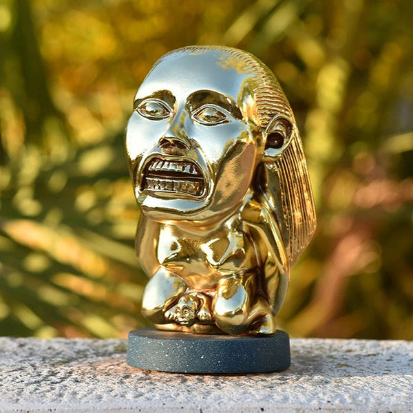 Indiana Jones Idol Golden Fertility Statue Resin Sculpture With Eye Scale Raiders Of The Lost Ark Cosplay Props Ornaments & Statues