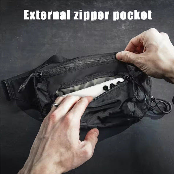 Tactical Molle Chest/Waist Ccw Bag (With Pistol Holster) Edc/Hunting Waist Packs & Bags