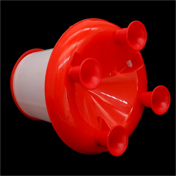 New 1.5Kg Chicken Duck Feeder Bucket With Leg Poultry Food Fountain Hen Lid Handle Feeding Watering Supplies Small Animal Supplies