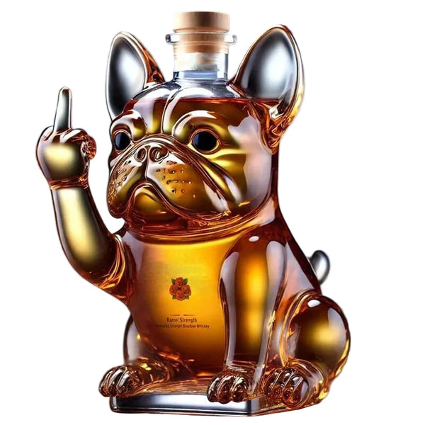 Funny Middle Finger Duck Turtle Dog Whisky Glass Decanter Bar Home Office Decor Decanters