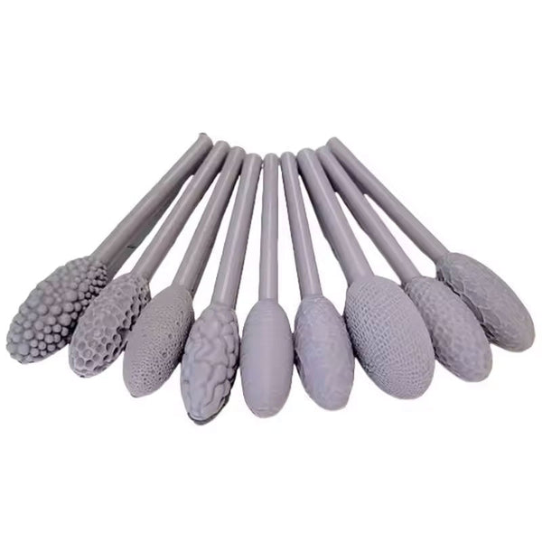 9 Piece Clay Art Texture Tool Sets. Includes Pattern Rollers For Modeling Embossing Plaids With Hand Held Modelling Clay