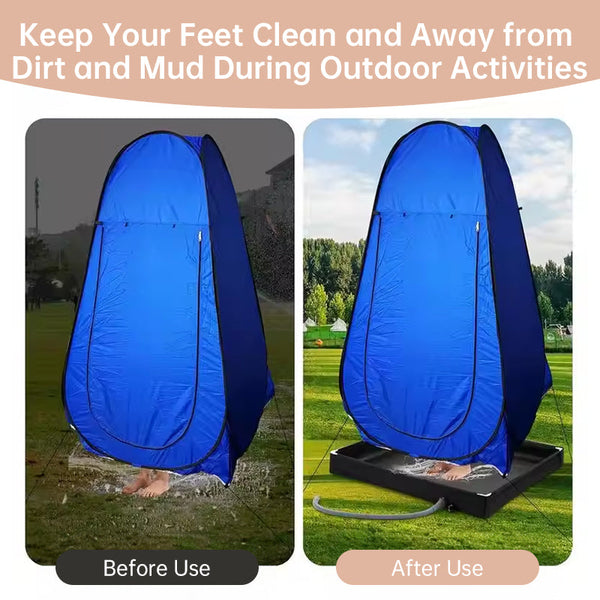 Folding Outdoor Camping Shower Tray Base For Pets & Travel Portable Showers & Accessories