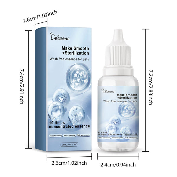 Pet Hair Daily Gentle Cleaning And Scented No Rinse Care Essence For Cats Dogs Dog Grooming