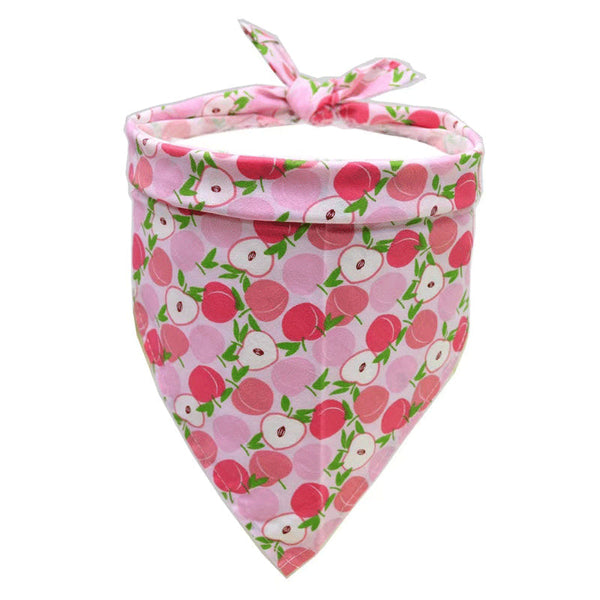 Pet Accessories Summer Fruit Style Pure Cotton Drool Towel Triangle Scarf Dog Clothing & Shoes