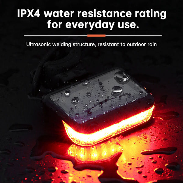 Usb/Solar Rechargeable Bike Tail Light 5 Modes Led Cob Safety Warning Light For Night Cycling Accessories Lights & Reflectors