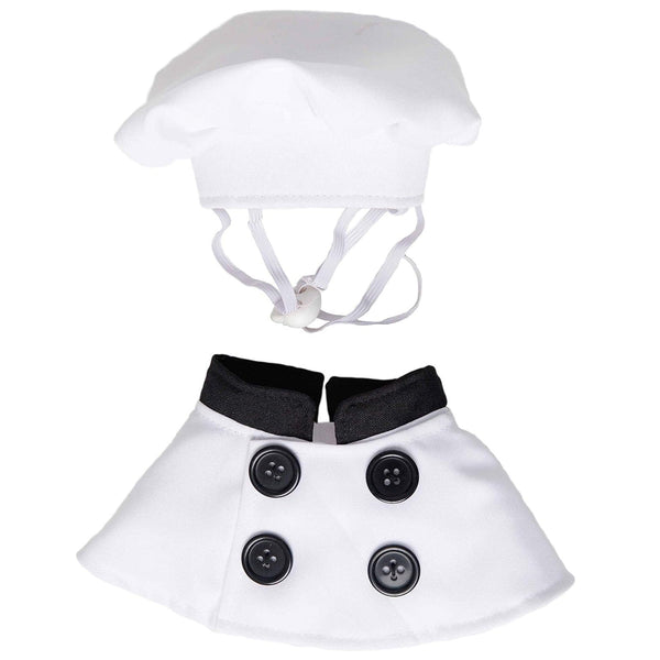 Dog Chef Costume Hat Set Pet Clothing Porch Goose Halloween Cosplay Dog Costumes