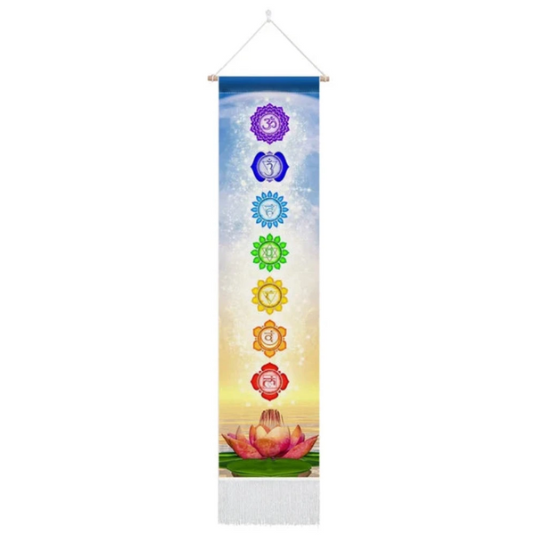 Seven Chakra Tapestry Hippie Mandala Chakras Wall Hanging Fabric Yoga Meditation For Spiritual Room Decor Tapestries