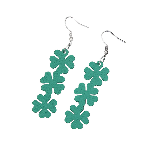 Lucky Clover Dangle Earrings