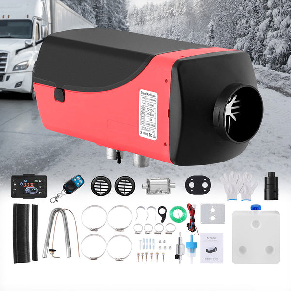 Giantz 5Kw Diesel Air Heater Remote Control Lcd Display Quick Car Rv Bus Boat Caravan Parts Accessories