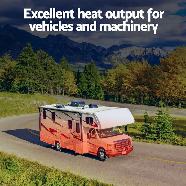 Giantz Diesel Air Heater 12V 5Kw Lcd Display Remote Control For Car Bus Rv Indoor 10L Air Conditioning