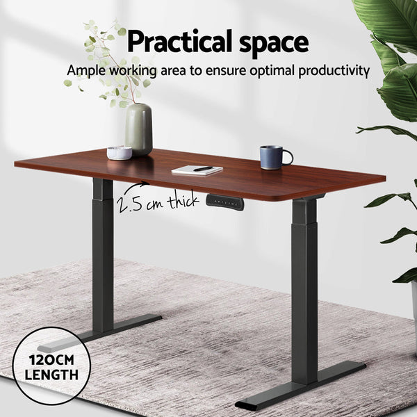 Artiss Standing Desk Top Walnut 120Cm Standing Desks