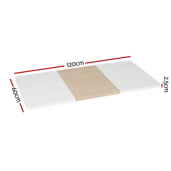 Artiss Standing Desk Top Whtie Pine 120Cm Standing Desks