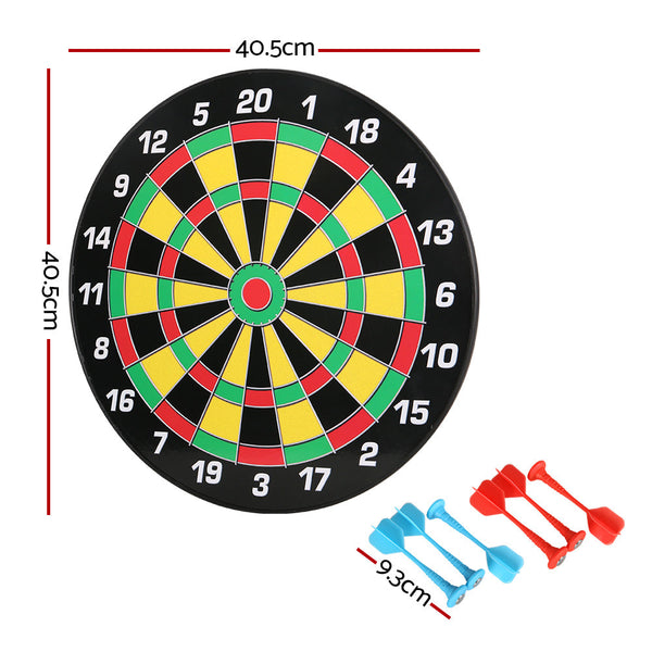 16" Dartboard Dart Board With Magnetic Darts Kids Toy Gift Boards