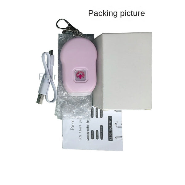 Cross Border New Charging Sos Personal Alarm For Women Self Defense Anti Attack Device With Outdoor Led Light Personal Alarms