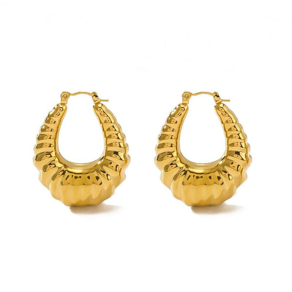 Veile Studios Croissant Pattern Design Stainless Steel Accessory For Women Earrings