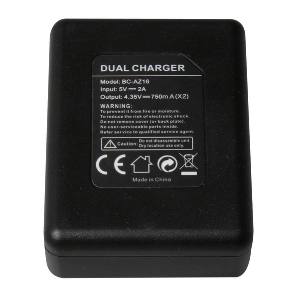 Usb Dual Battery Charger For Xiaomi Xiaoyi Ii 4K Camera Efficient Charging Solution Chargers & Cradles