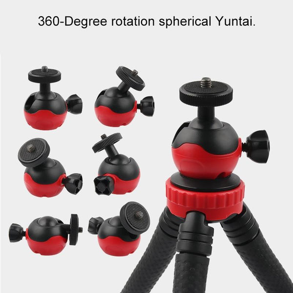 Mini Octopus Flexible Tripod Holder With Phone Clamp For Iphone Galaxy Huawe Gopro Hero11 Tripods & Monopods