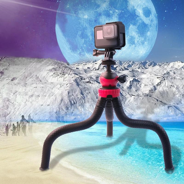 Mini Octopus Flexible Tripod Holder With Phone Clamp For Iphone Galaxy Huawe Gopro Hero11 Tripods & Monopods
