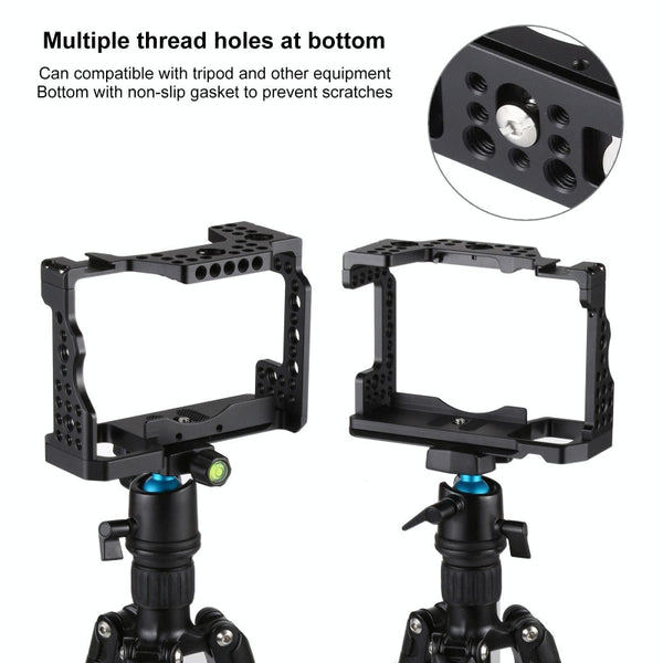 Camera Cage Stabilizer For Sony A7 Iii A7r Lightweight Durable Video Accessory Stabilizers