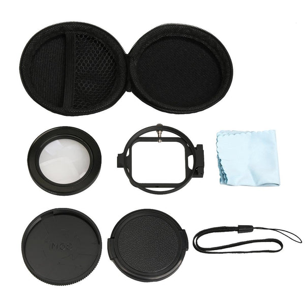 58 Millimetre Macro Lens With Adapter Ring For Gopro Hero5 Action Cameras Lenses