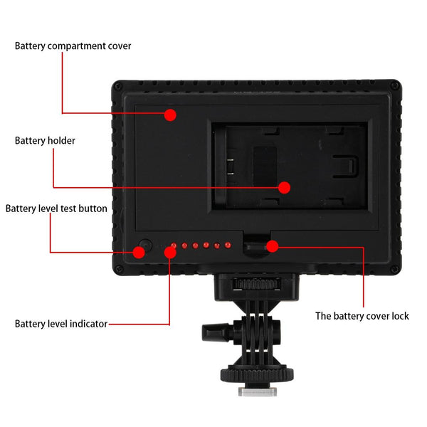 Led Video Light For Dslr Cameras With Three Filters Other Flash Lighting