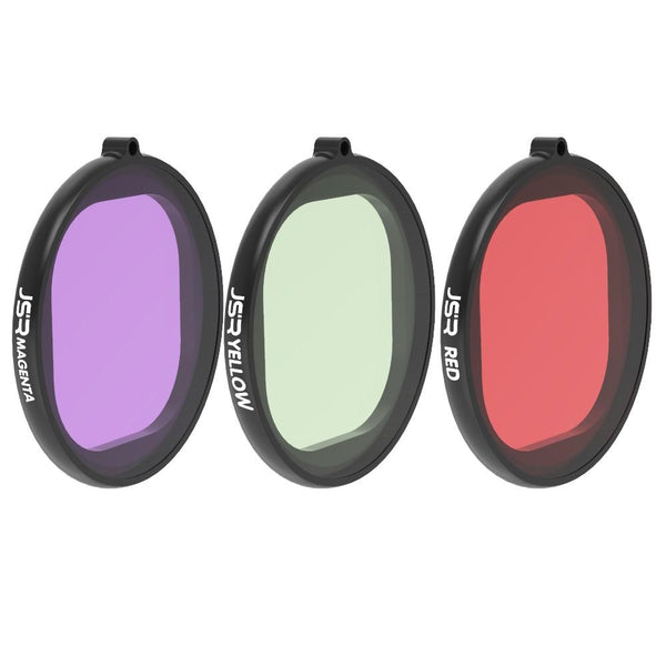 Three In One Round Diving Lens Filter For Gopro Hero Eight Other Lenses & Filters