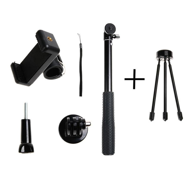 Foldable Tripod Selfie Stick For Action Cameras And Phones 93Cm Tripods & Monopods
