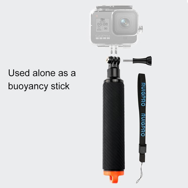 Floating Hand Grip For Gopro Hero8 With Shutter Trigger And Anti Lost Strap Straps & Hand Grips