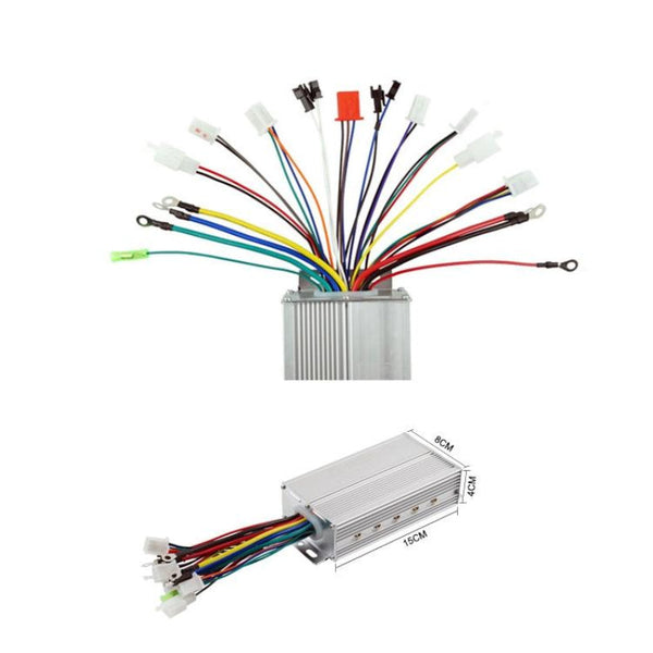 8V 500W 12 Tube Brushless Intelligent Dual Mode Two Wheel Three Electric Vehicle Controller Accessories Parts