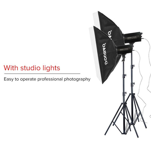 Professional Metal Lighting Stand For Studio Flash With Adjustable Height Flash Lighting Kits