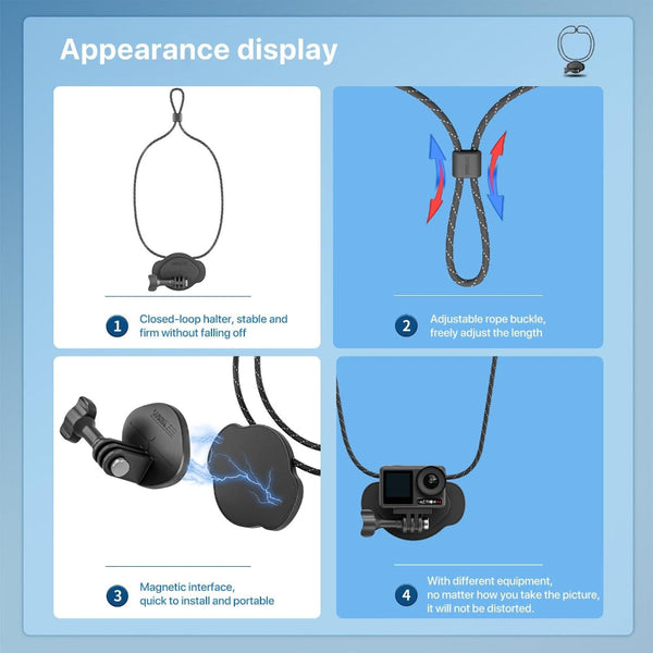 Magnetic Quick Release Camera Neck Strap For Vlogging And Fpv Drone Accessories Straps & Hand Grips