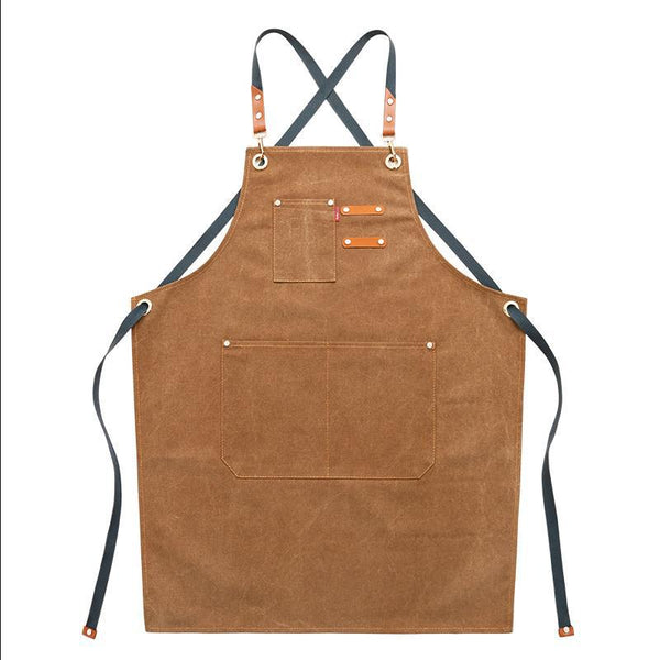 Cowboy Thick Canvas Apron Work Clothes Printing Aprons