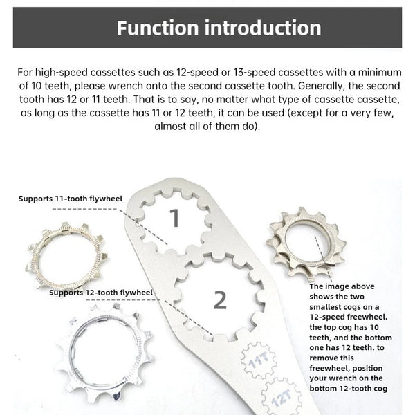 Bicycle Cassette Lockring Tool Adjustable Cog Wrench Wrenches
