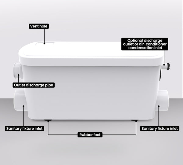 Protege 2 Inlet Grey Water Pump For Bathroom Fixtures Shower Basin Other Building Materials